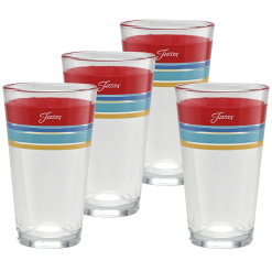 Fiesta Dinnerware - Vibrant 16 oz. Edgeline Cooler Glass - Set of 4