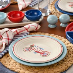 Alternative view of Fiesta Dinnerware - Americana Bicycle Classic Rim 9 Inch Luncheon Plate