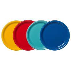 Fiesta Dinnerware - Mixed Vibrant Bistro Coupe 10 1/2 Inch Dinner Plate, Set of 4