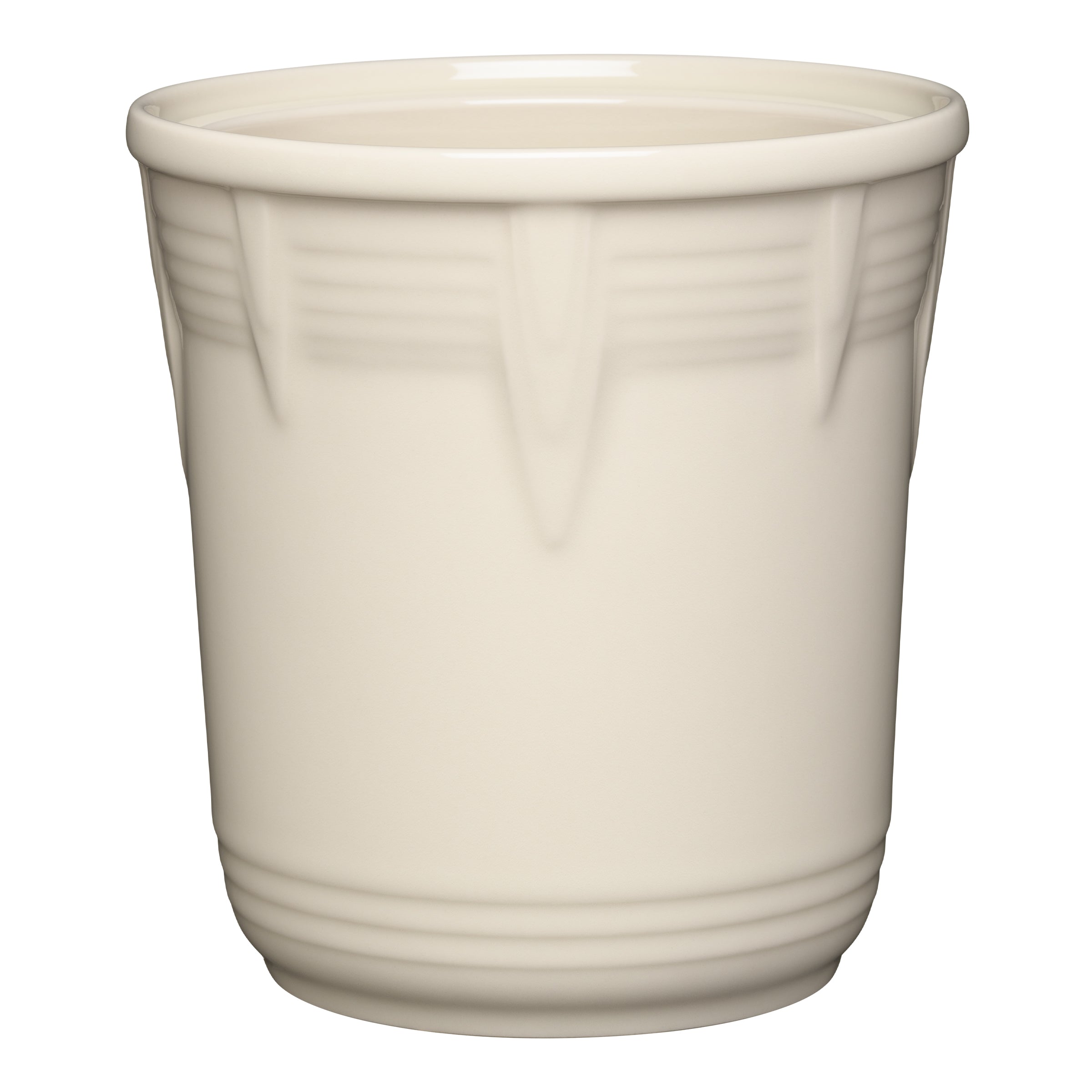 Fiesta Dinnerware - New Retired Linen Fiesta 7 Inch Chevron Utensil Crock