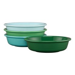 Fiesta Dinnerware - Mixed Aegean Classic Rim 6 7/8 Inch Cereal Bowl 19 oz, Set of 4