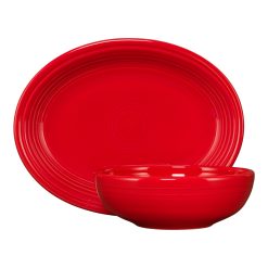 Alternative view of Fiesta Dinnerware - 2-Piece Serve Set 11 5/8 Inch Oval Platter & 38 OZ Bistro Bowl