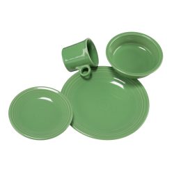 Fiesta Dinnerware - Classic Rim 4-Piece Place Setting, Service for 1