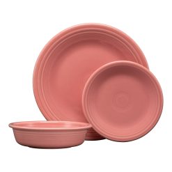 Fiesta Dinnerware - Classic Rim 3-Piece Place Setting, Service for 1