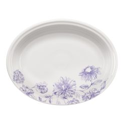 Fiesta Dinnerware - Botanical Floral Lavender 11 5/8 Inch Medium Oval Serving Platter