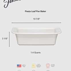 Alternative view of Fiesta Dinnerware - Fiesta 10 3/4 Inch x 5 3/4 Inch Loaf Pan Baker 1.4 Quarts