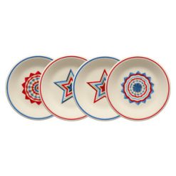 Alternative view of Fiesta Dinnerware - Americana Set of 4 Classic Rim 7 1/4 Inch Salad Plates