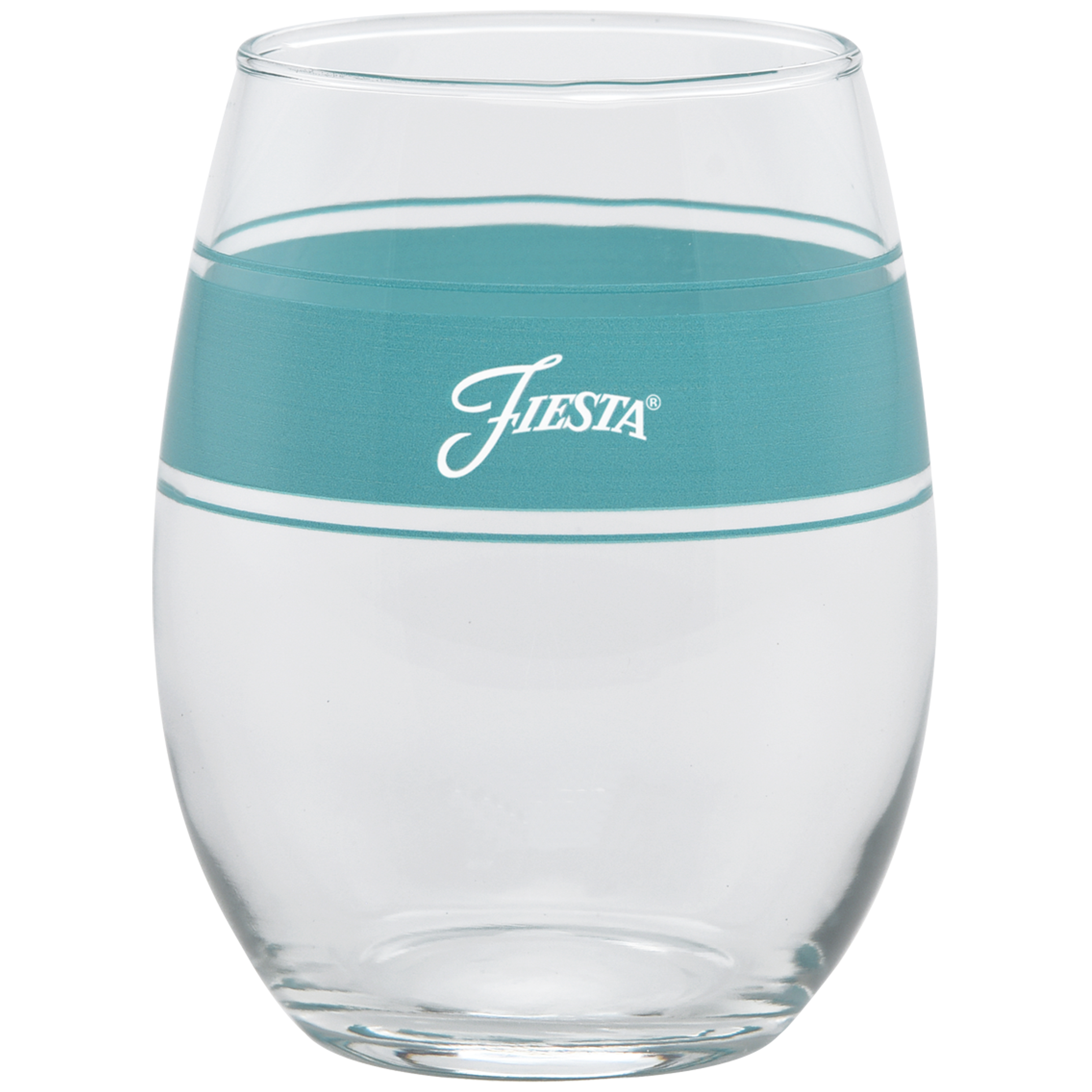 Fiesta Dinnerware - Coastal Blues 15 oz. Frame Stemless Wine Mixed Color, Set of 4 - Image 3