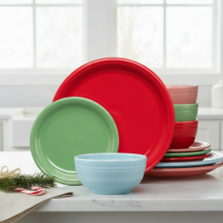 Alternative view of Fiesta Dinnerware - Peppermint Frost Mixed Color Bistro Coupe 12-Piece Dinnerware Set, Service for 4