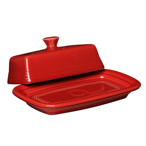 Fiesta Dinnerware - Extra Large Covered Butter Dish 8 1/8 Inch x 5 1/8 Inch - Image 7