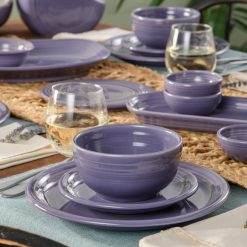 Alternative view of Fiesta Dinnerware - Lavender Bistro Coupe 3-Piece Place Setting, Service for 1