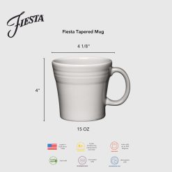 Alternative view of Fiesta Dinnerware - Mixed Sunset Horizon 15 OZ Set of 4 Mixed Tapered Mug Set