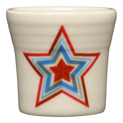 Fiesta Dinnerware - Americana Scarlet Faceted Star 1 1/2, OZ Ceramic Shot Glass