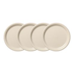 Fiesta Dinnerware - Linen Set of 4 Bistro Coupe 9 Inch Luncheon Plate