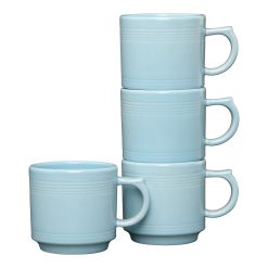 Fiesta Dinnerware - Sky 16 OZ Set of 4 Stackable Mug Set
