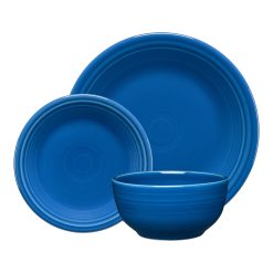 Fiesta Dinnerware - Lapis Classic Bistro 3-Piece Place Setting, Service for 1