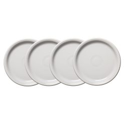 Fiesta Dinnerware - White Bistro Coupe 9 Inch Luncheon Plate, Set of 4