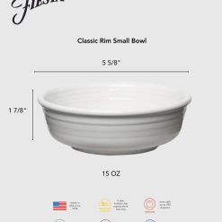 Alternative view of Fiesta Dinnerware - New Retired Classic Rim 5 5/8 Inch Small Bowl 15 OZ