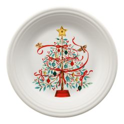 Fiesta Dinnerware - Holly Berry Christmas Tree Classic Rim 10 1/2 Inch Dinner Plate