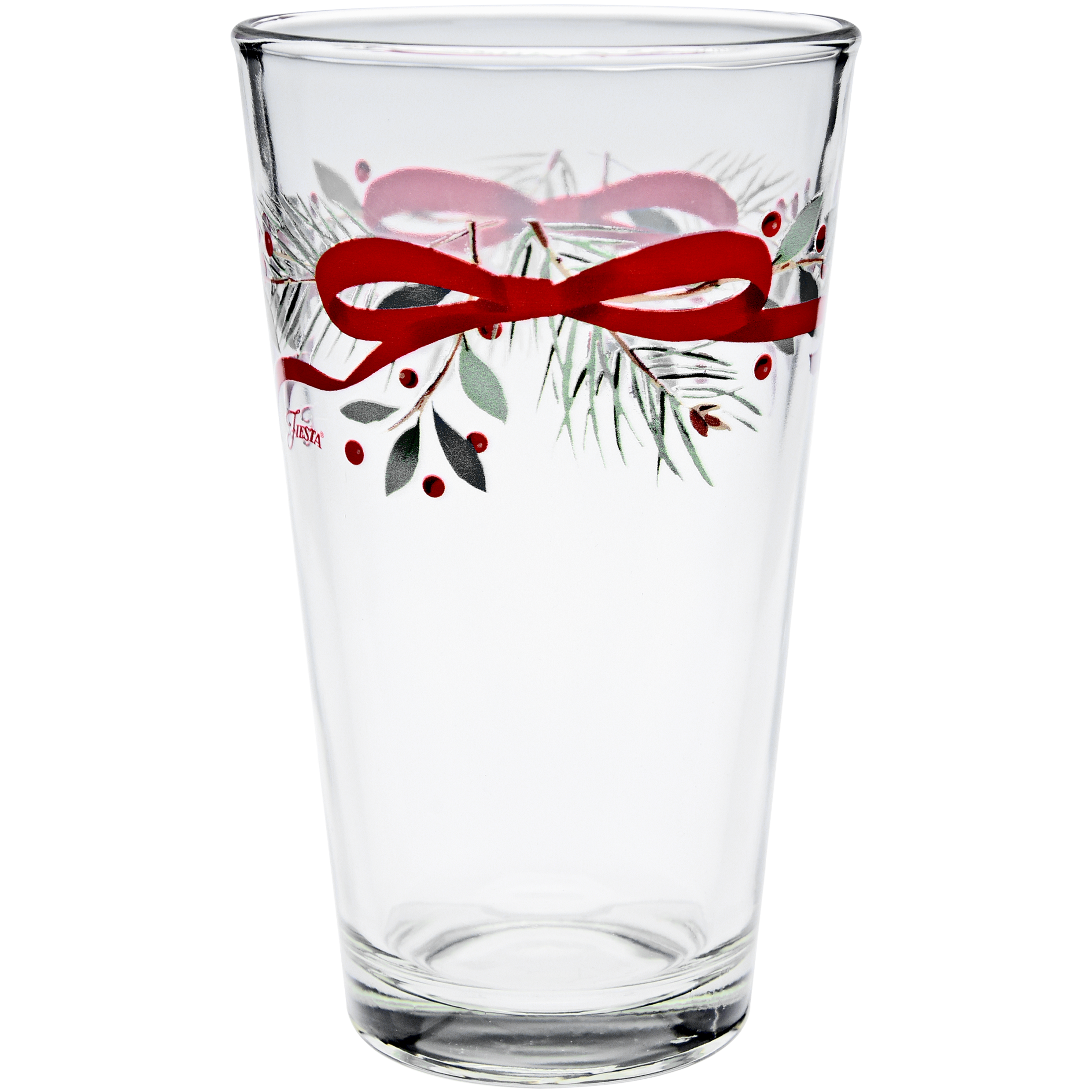 Fiesta Dinnerware - Holly Berry Christmas Garland 16 oz. Cooler Glass - Set of 4 - Image 3
