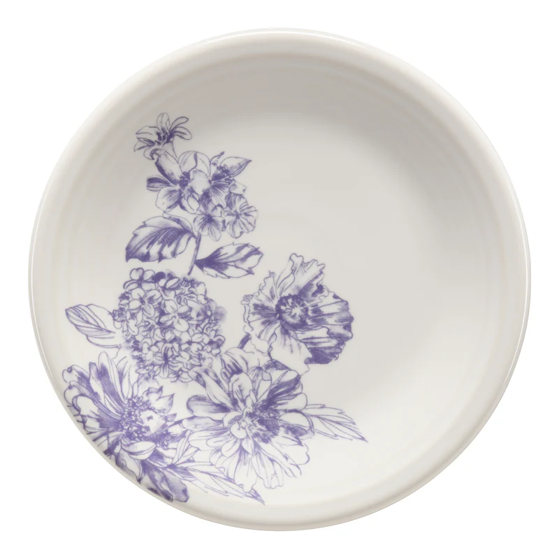 Botanical Floral Lavender Classic Rim 7 1/4 Inch Salad Plate