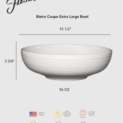 Alternative view of Fiesta Dinnerware - New Retired Bistro Coupe 10 1/2 Inch Extra Large Bowl 96 OZ