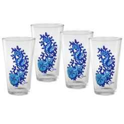Fiesta Dinnerware - Retired 16 oz. Fiesta® Coastal Seahorse Cooler, Set of 4