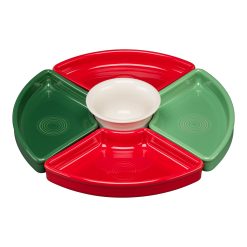 Alternative view of Fiesta Dinnerware - Christmas Mixed Color 5-Piece Color Entertaining Set 8 1/5 Inch