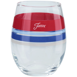 Alternative view of Fiesta Dinnerware - Americana 15 oz. Edgeline Stemless Wine, Set of 4