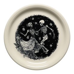 Fiesta Dinnerware - Skeleton Duet Linen Bistro Coupe 9 Inch Luncheon Plate