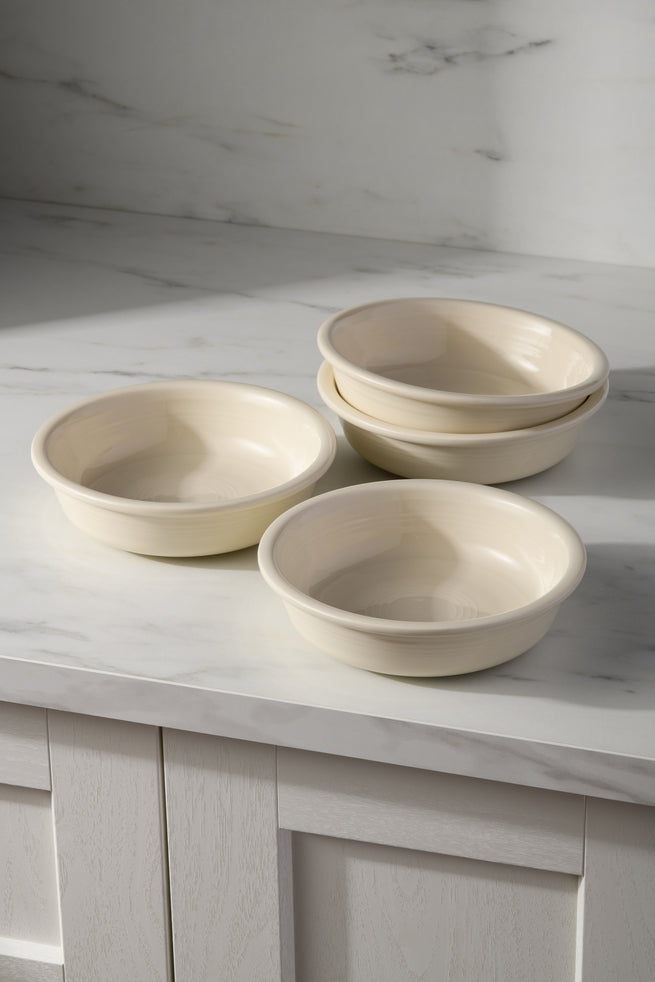 Fiesta Dinnerware - Linen Set of 4 Classic Rim 6 7/8 Inch Cereal Bowl 19 OZ, - Image 2