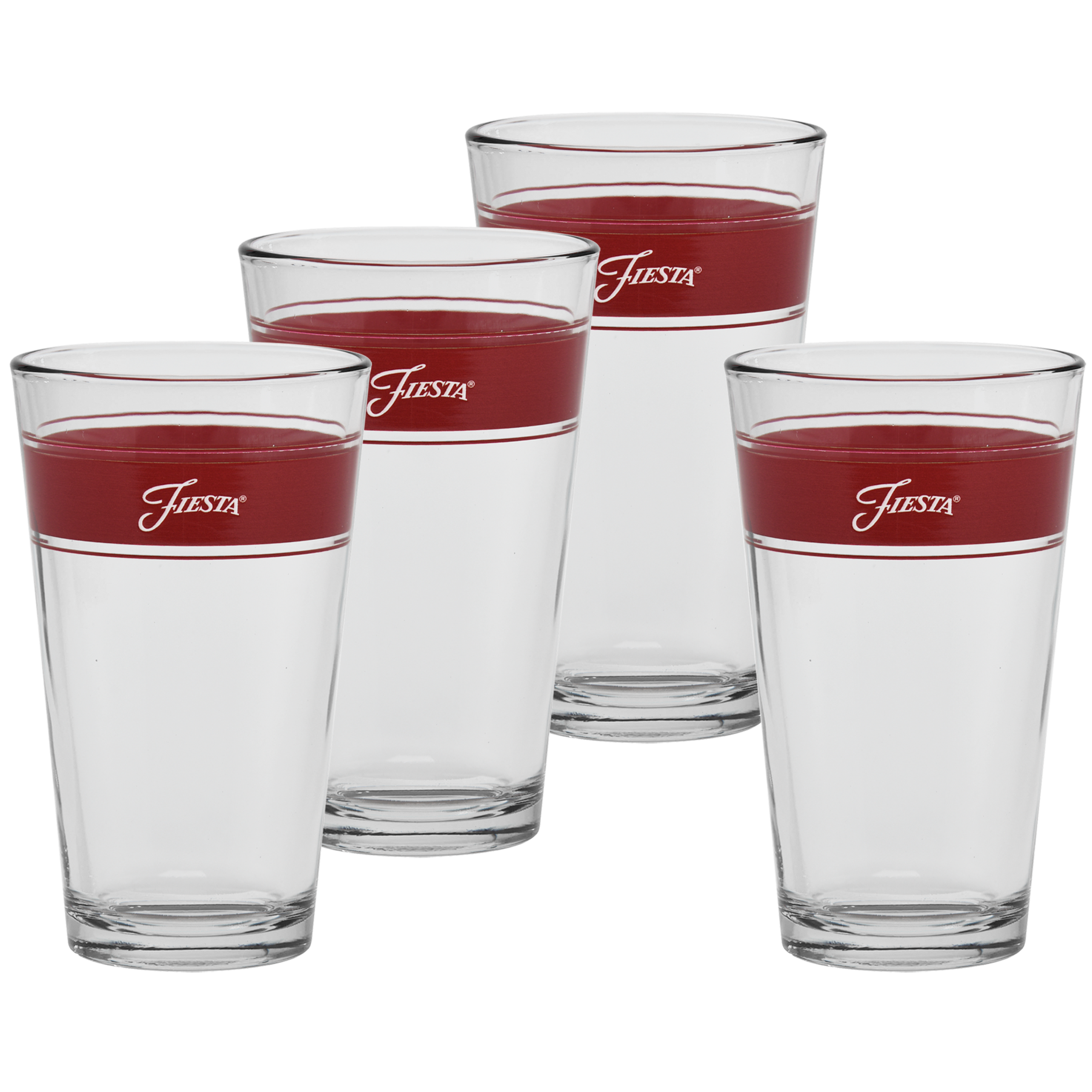 Fiesta Dinnerware - 16 oz. Fiesta® Frame Cooler Scarlet - Set of 4