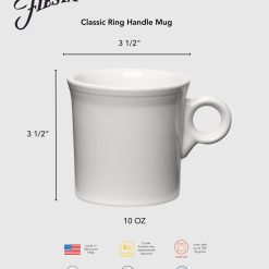 Alternative view of Fiesta Dinnerware - New Retired Classic Ring Handle 10 1/4 OZ Mug