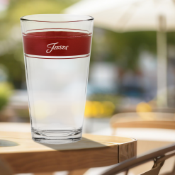 Alternative view of Fiesta Dinnerware - 16 oz. Fiesta® Frame Cooler Scarlet - Set of 4