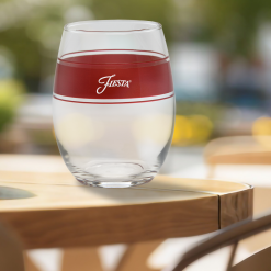Alternative view of Fiesta Dinnerware - 15 oz. Fiesta® Frame Stemless Wine Scarlet, Set of 4