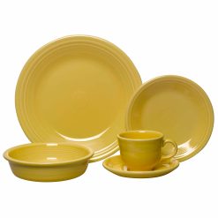 Fiesta Dinnerware - New Retired Classic Rim 5-Piece Place Setting, Service for 1