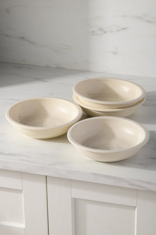 Fiesta Dinnerware - Linen Set of 4 Classic Rim 8 3/8-Inch 34OZ Pasta Bowls - Image 2