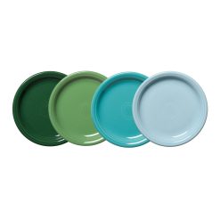 Fiesta Dinnerware - Mixed Aegean Bistro Coupe 7 1/4 Inch Salad Plate, Set of 4
