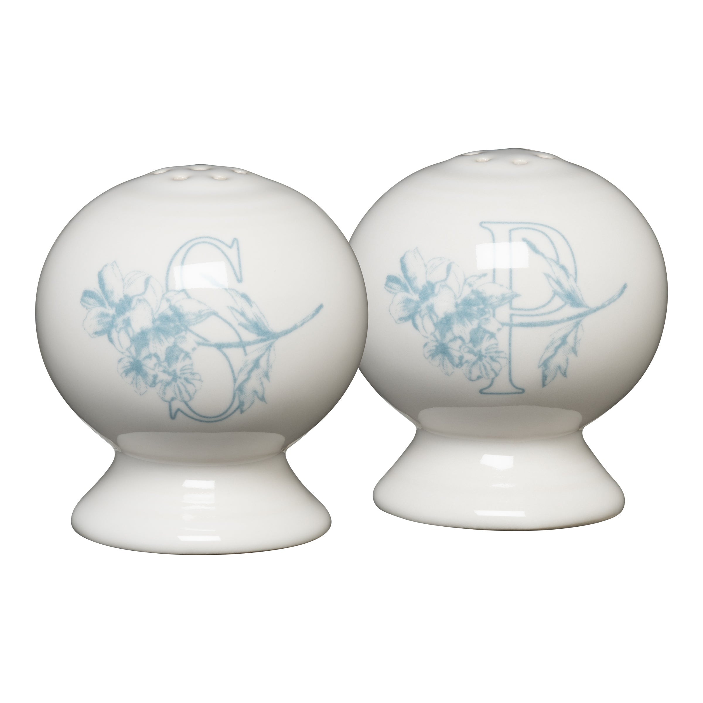Fiesta Dinnerware - Botanical Floral Sky 2 5/8 Inch Salt and Pepper Shaker Set