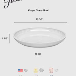 Alternative view of Fiesta Dinnerware - Coupe 10 3/8 Inch Dinner Bowl 40 OZ Foundry