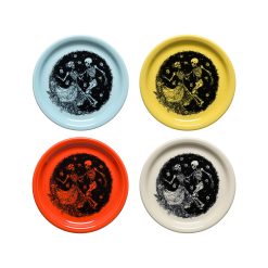 Fiesta Dinnerware - Mixed Skeleton Duet Bistro Coupe 9 Inch Luncheon Plate, Set of 4