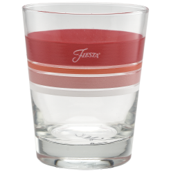 Alternative view of Fiesta Dinnerware - Sunset Horizon Edgeline Tapered Double Old Fashion Glass Mixed, Set of 4