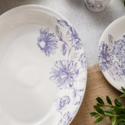 Alternative view of Fiesta Dinnerware - Botanical Floral Lavender 11 5/8 Inch Medium Oval Serving Platter