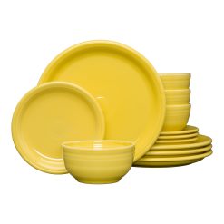Alternative view of Fiesta Dinnerware - New Retired Bistro Coupe 12-Piece Dinnerware Set, Service for 4