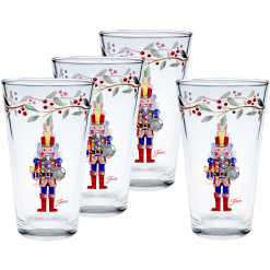 Fiesta Dinnerware - Nutcracker The Giver 16 oz. Cooler Glass - Set of 4