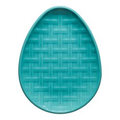 Alternative view of Fiesta Dinnerware - New Retired Embossed Egg Shaped Plate 10 Inch