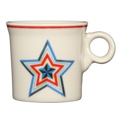 Fiesta Dinnerware - Americana Lapis Faceted Star Classic Ring Handle 10 1/4 OZ Mug