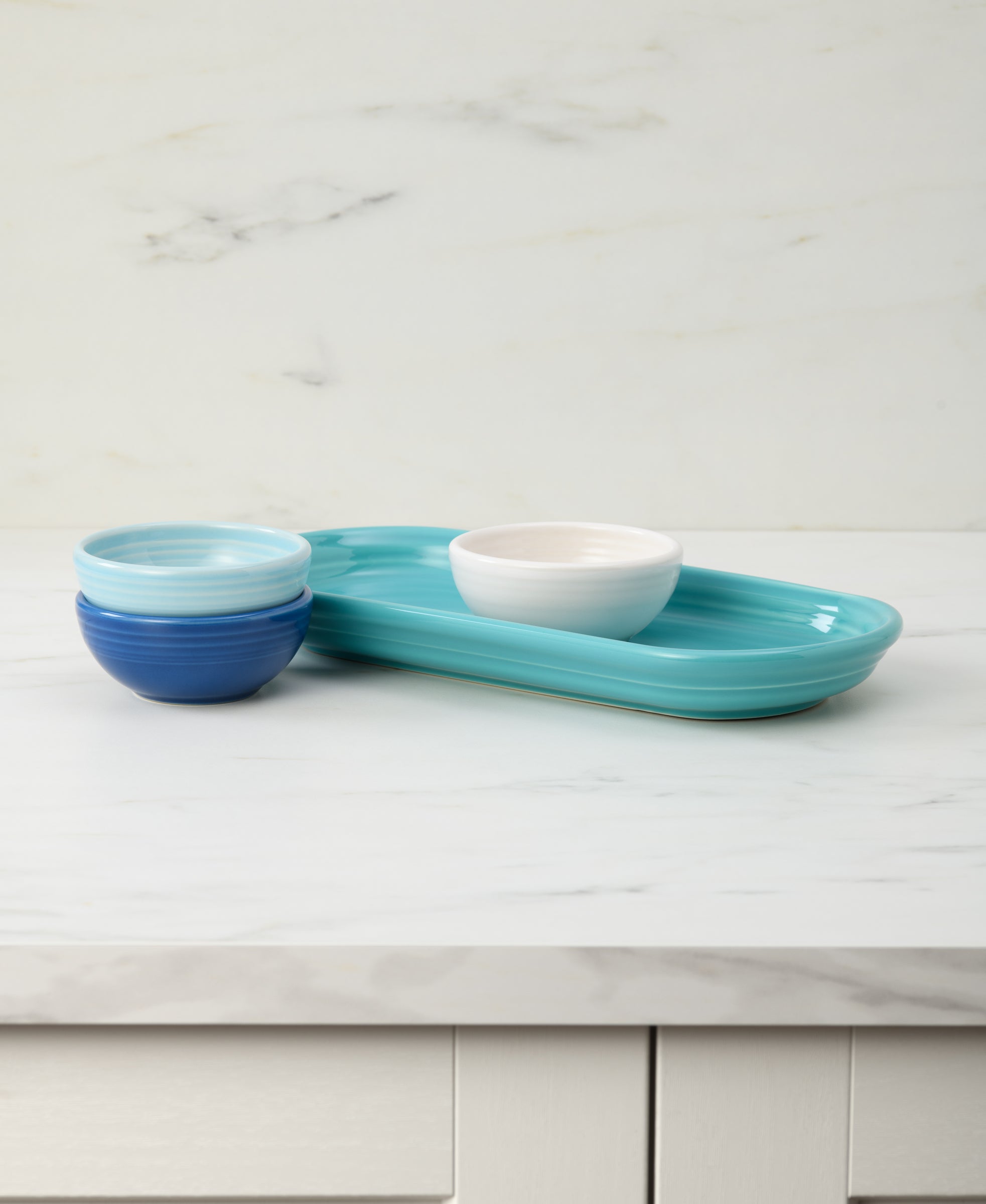 Fiesta Dinnerware - Coastal Blues Mixed Colors 4-Piece Condiment Set - Image 2