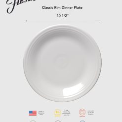 Alternative view of Fiesta Dinnerware - Lavender Classic Rim 10 1/2 Inch Dinner Plate