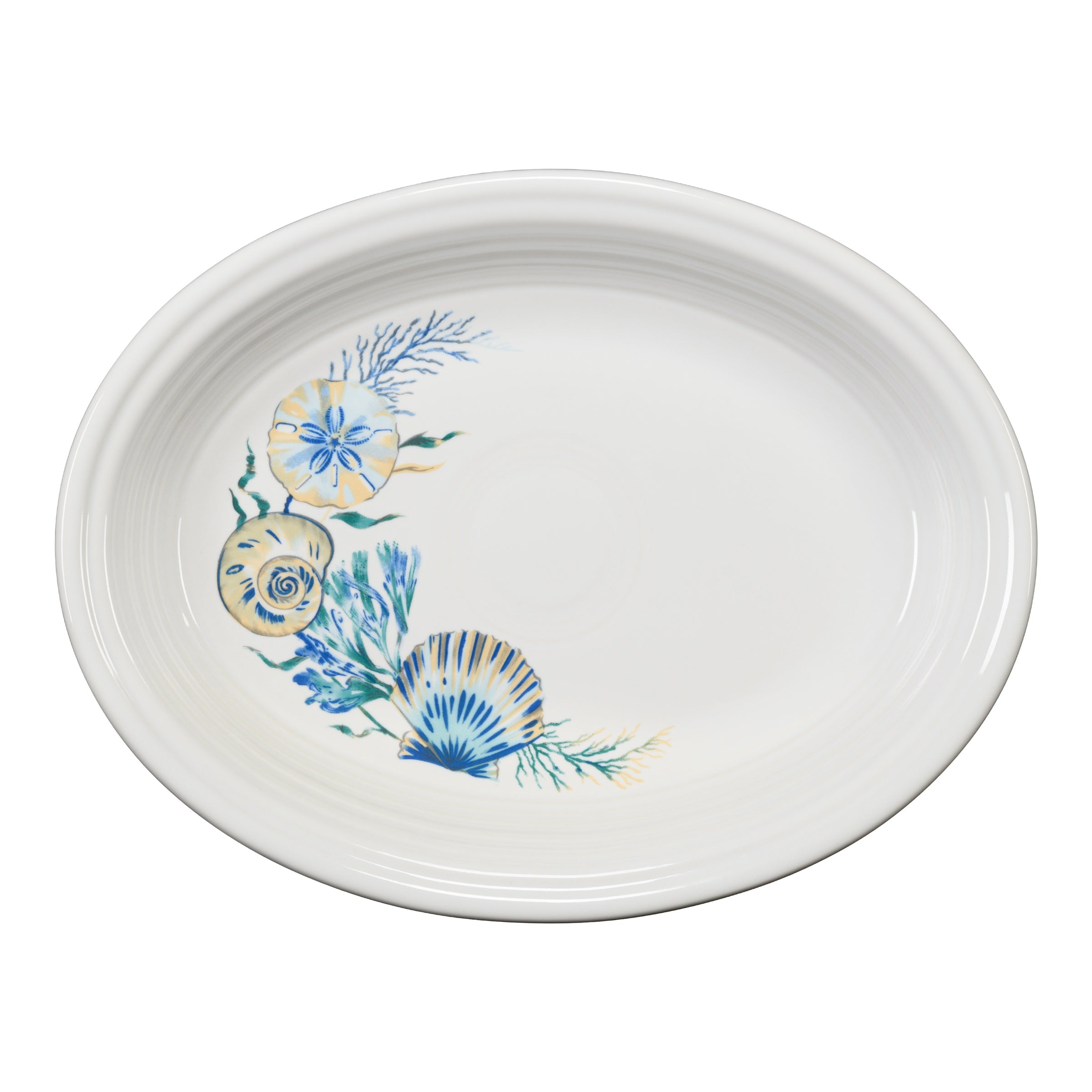 Fiesta Dinnerware - New Retired Coastal Shores 11 5/8 Inch Medium Oval Serving Platter